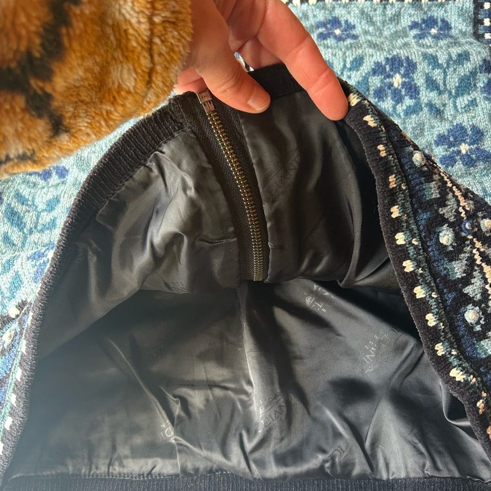 Women's Blue Patterned Jacket - image 6